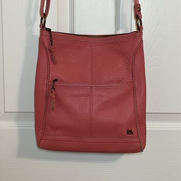The Sak Pink Lucia Leather Bag, crossbody purse - Picture 2 of 11